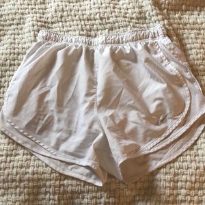 All white nike shorts